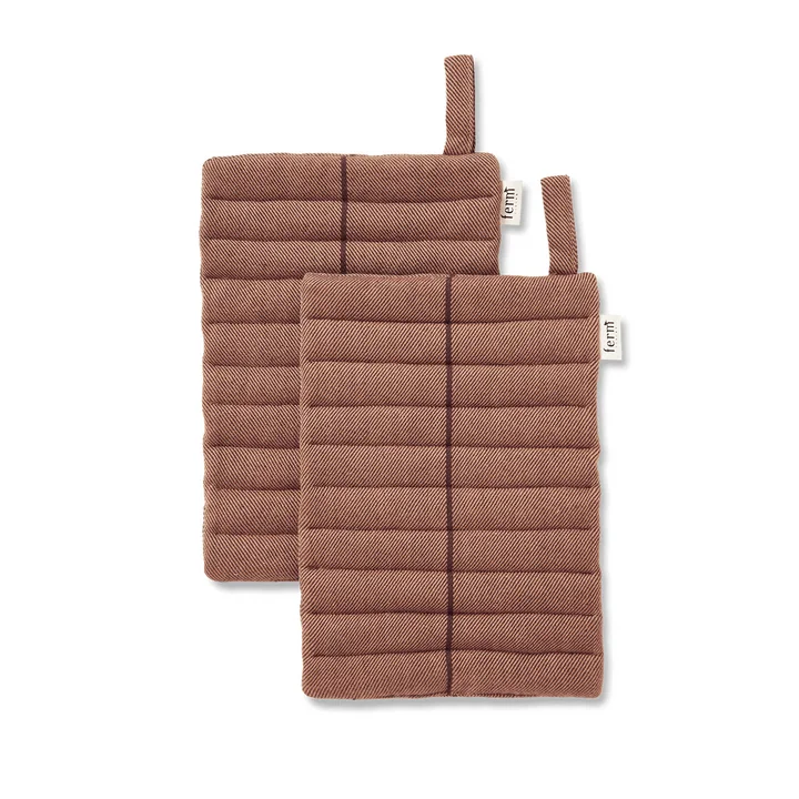 Ferm Living - Ito Topflappen, hazel (2er-Set)