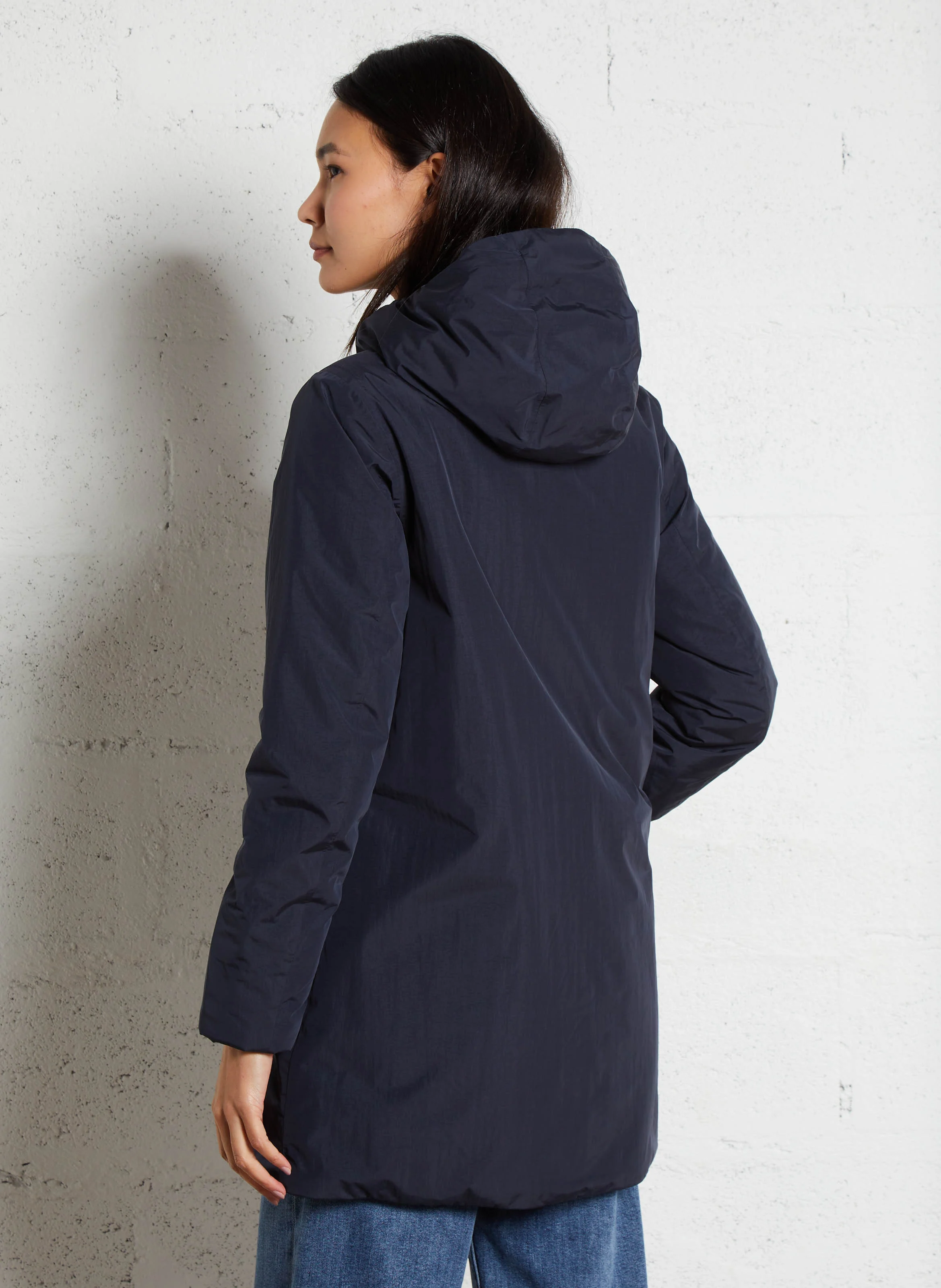 SOPHIE SOFT TOUCH MARMOTT - Parka longue à capuche | Bleu