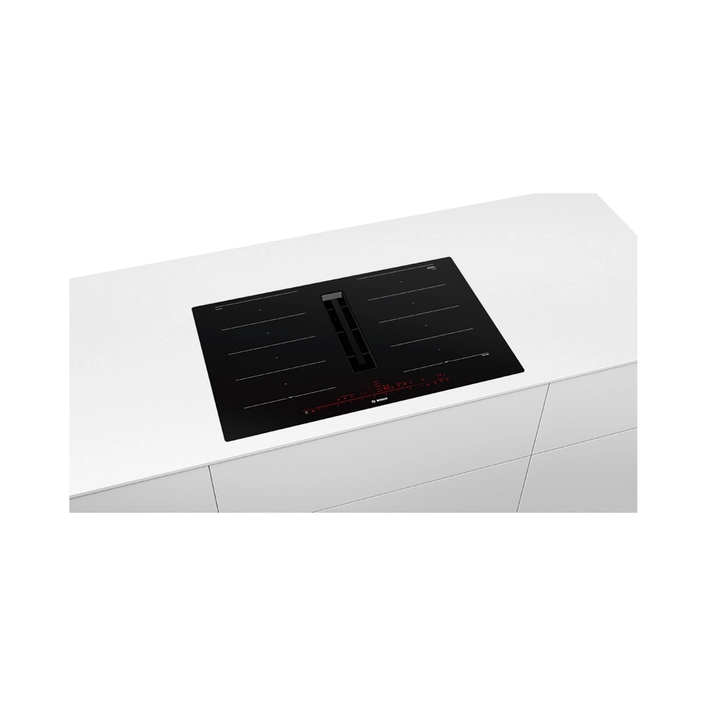 Bosch PXX801D67E Induktionskochfeld flächenbündig mit integriertem Dunstabzug 80cm