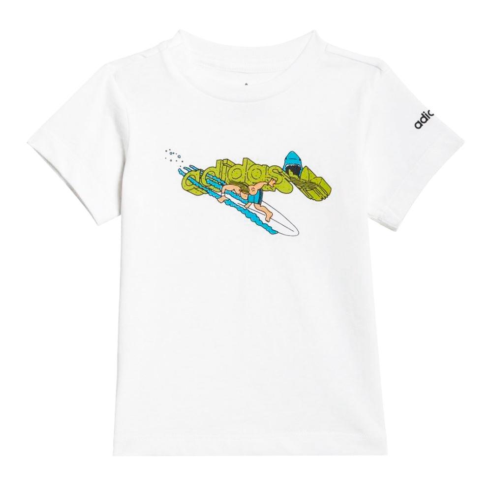 Adidas T-shirt Blanc bébé Adidas Stoked