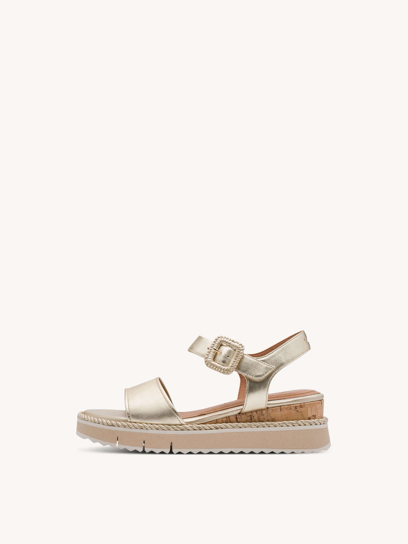 Leren Sandaaltje - metallic