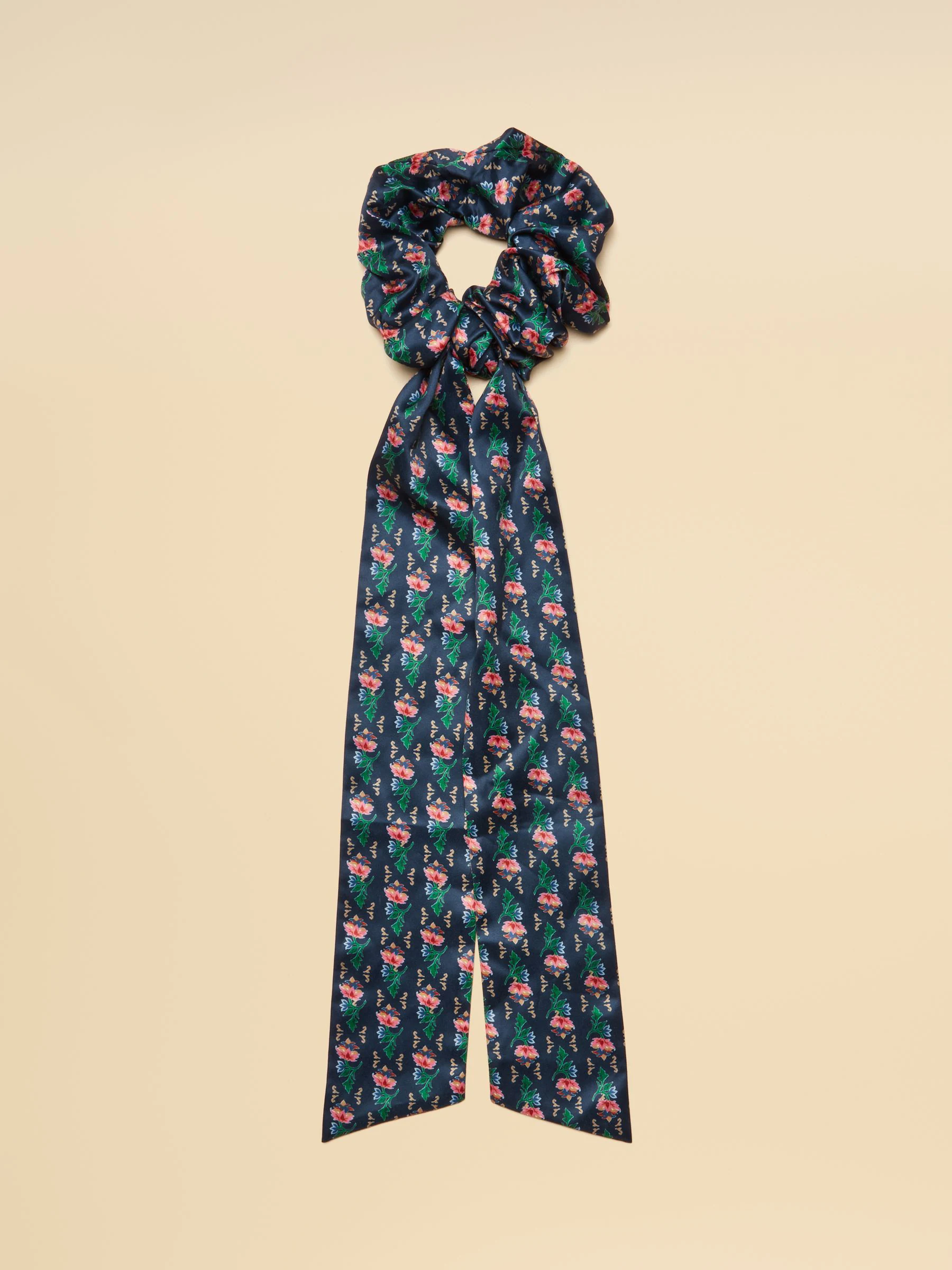 Marineblauw - Joules Elissia Scarf Scrunchie