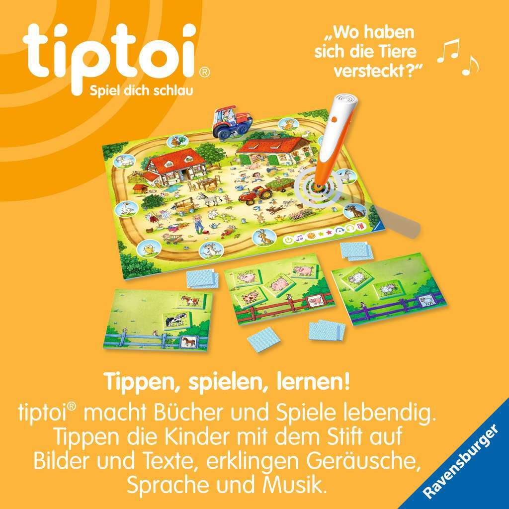 Ravensburger Spiel tiptoi® Rätselspaß auf dem Bauernhof
