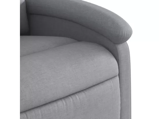 Fauteuil inclinable Gris clair Tissu