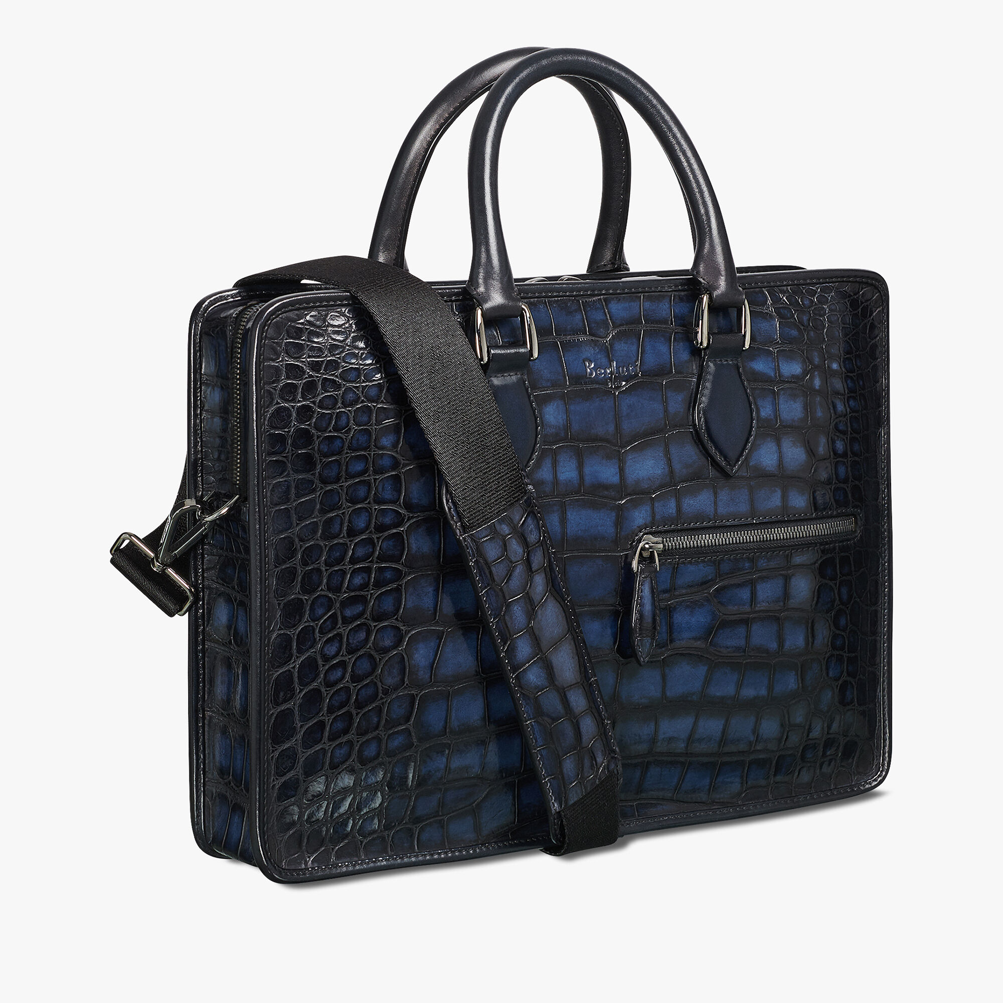 Cartable Un Jour Mini En Cuir d'Alligator