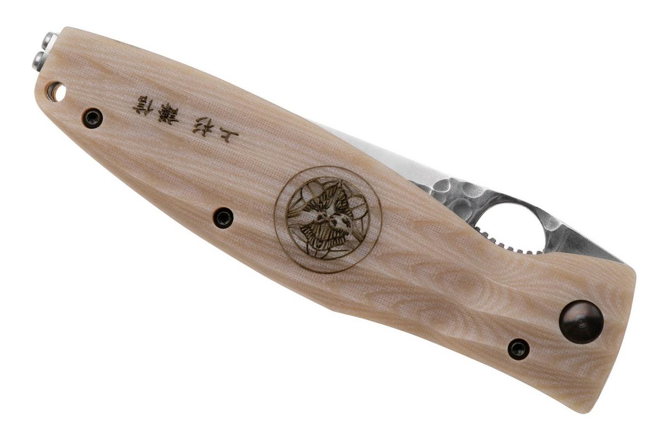 Mcusta MC-0185G Sengoku Uesugi Kenshin SPG2, white micarta, herenmes