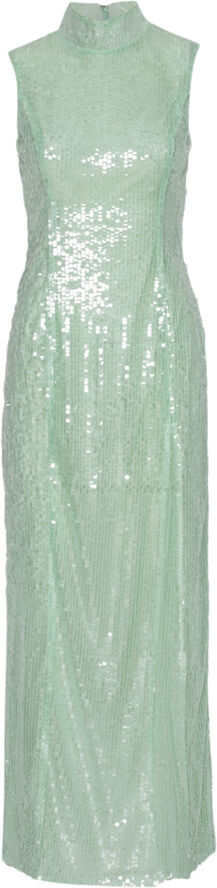 ROTATE Birger Christensen SEQUINS MIDI DRESS Gossamer green