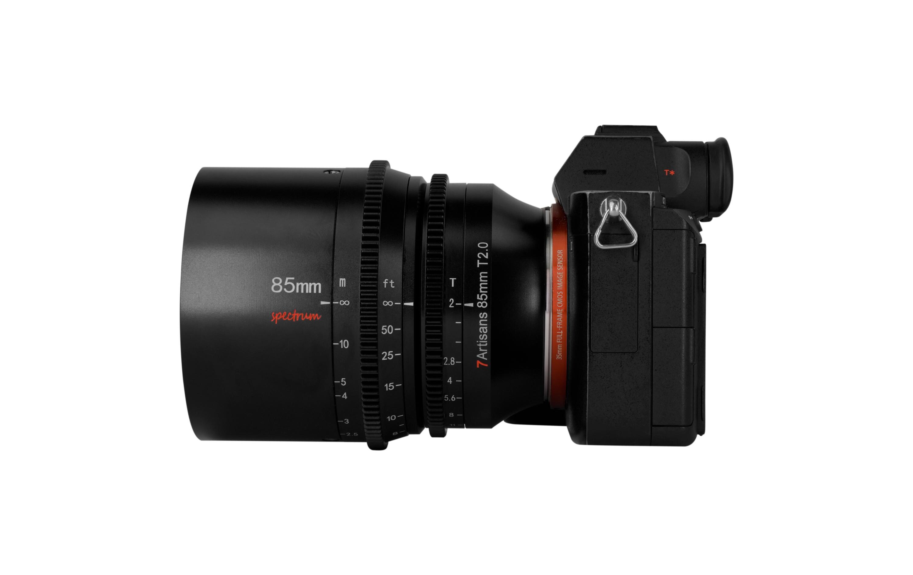 Festbrennweite 85mm T2.0 – Sony E-Mount<br>Vollformat Filmobjektiv für spiegellose Kameras