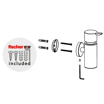 Marho Zeepdispenser Luxor geborsteld rvs