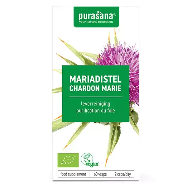 Purasana Cardo Mariano 300mg Orgânico 120 cápsulas