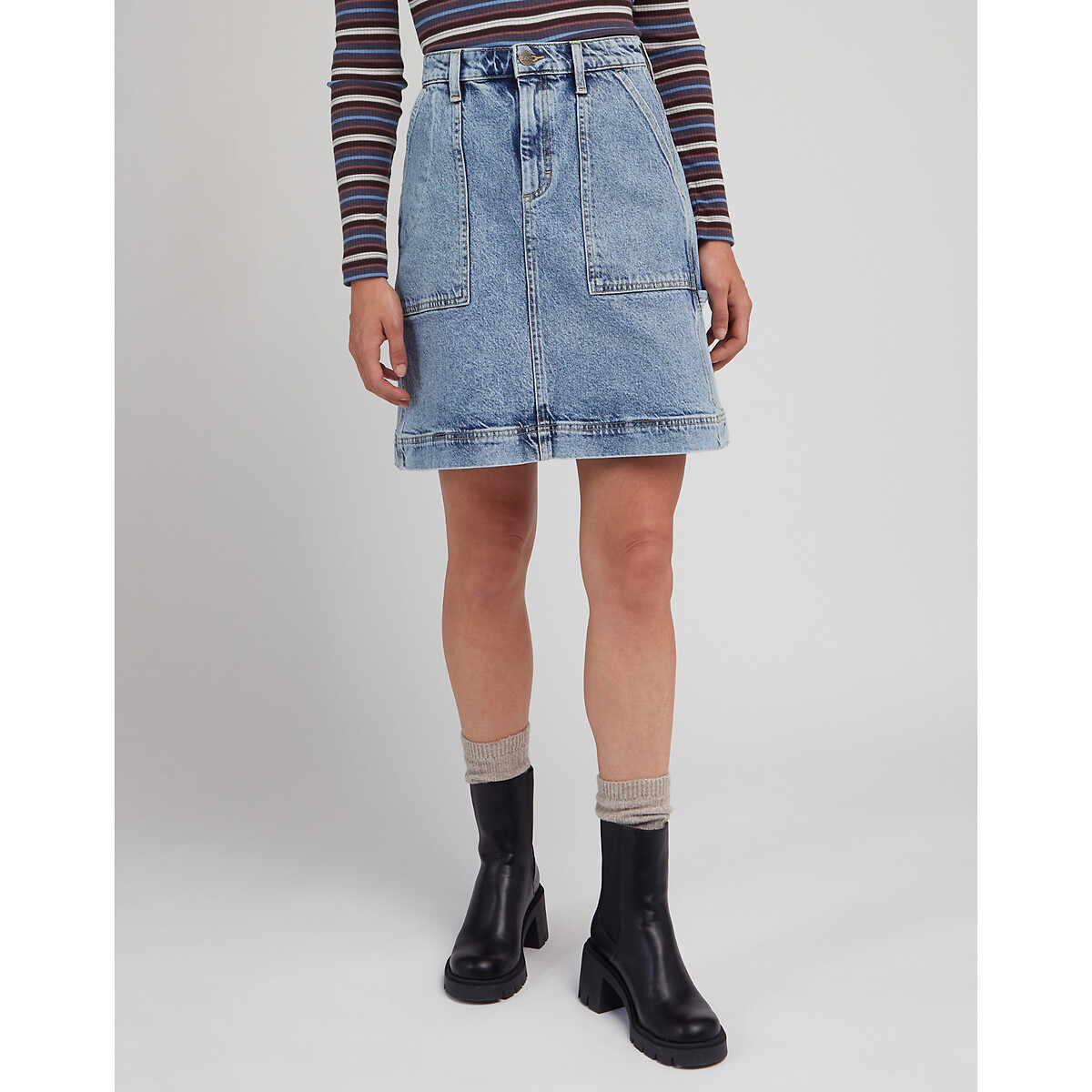 LEE<br>Saia jeans curta