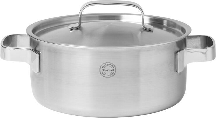 Pillivuyt Gourmet Somme 5 liter gryde med låg Stål
