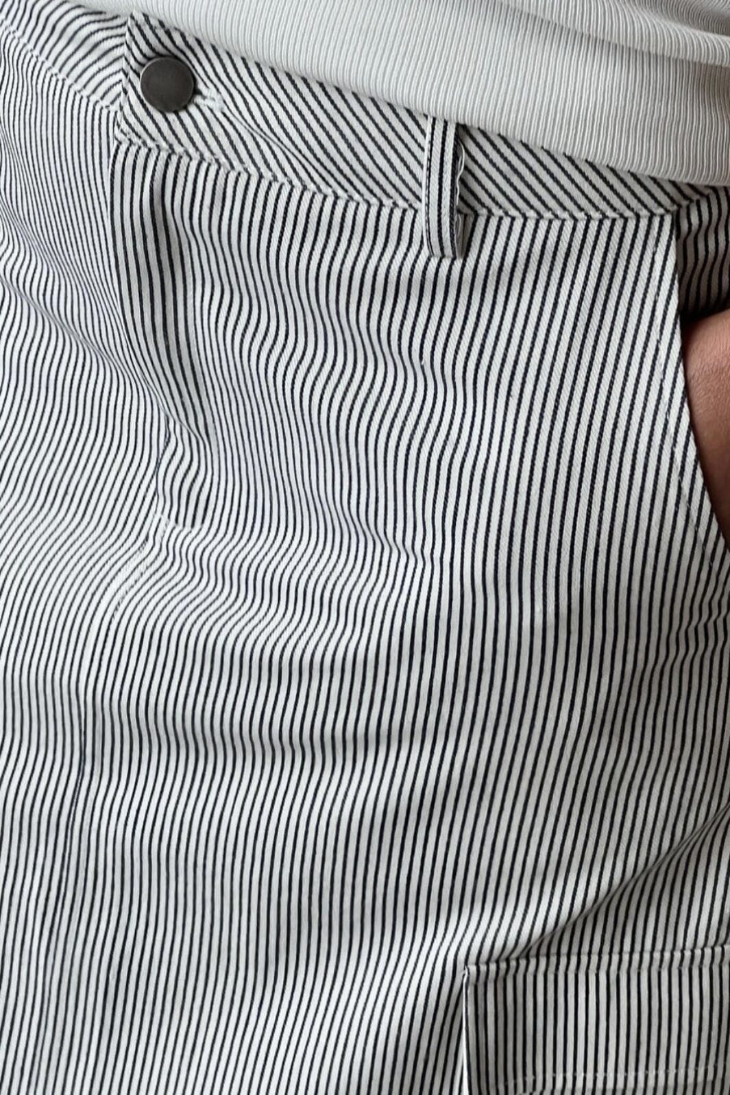 Neo Noir Sannie Stripe Skirt