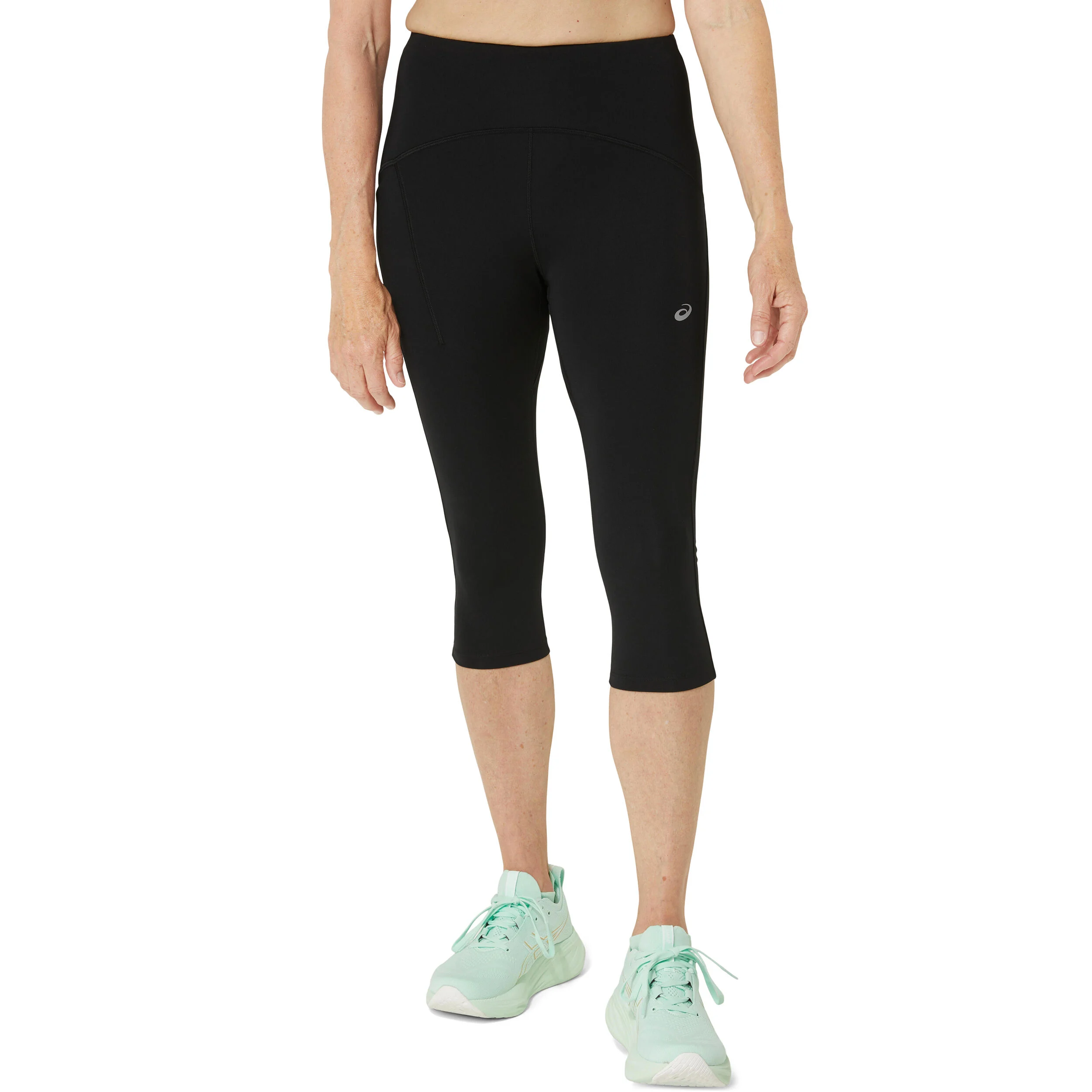 ASICS Road High Waist Capri Collant De Course Femmes - Noir