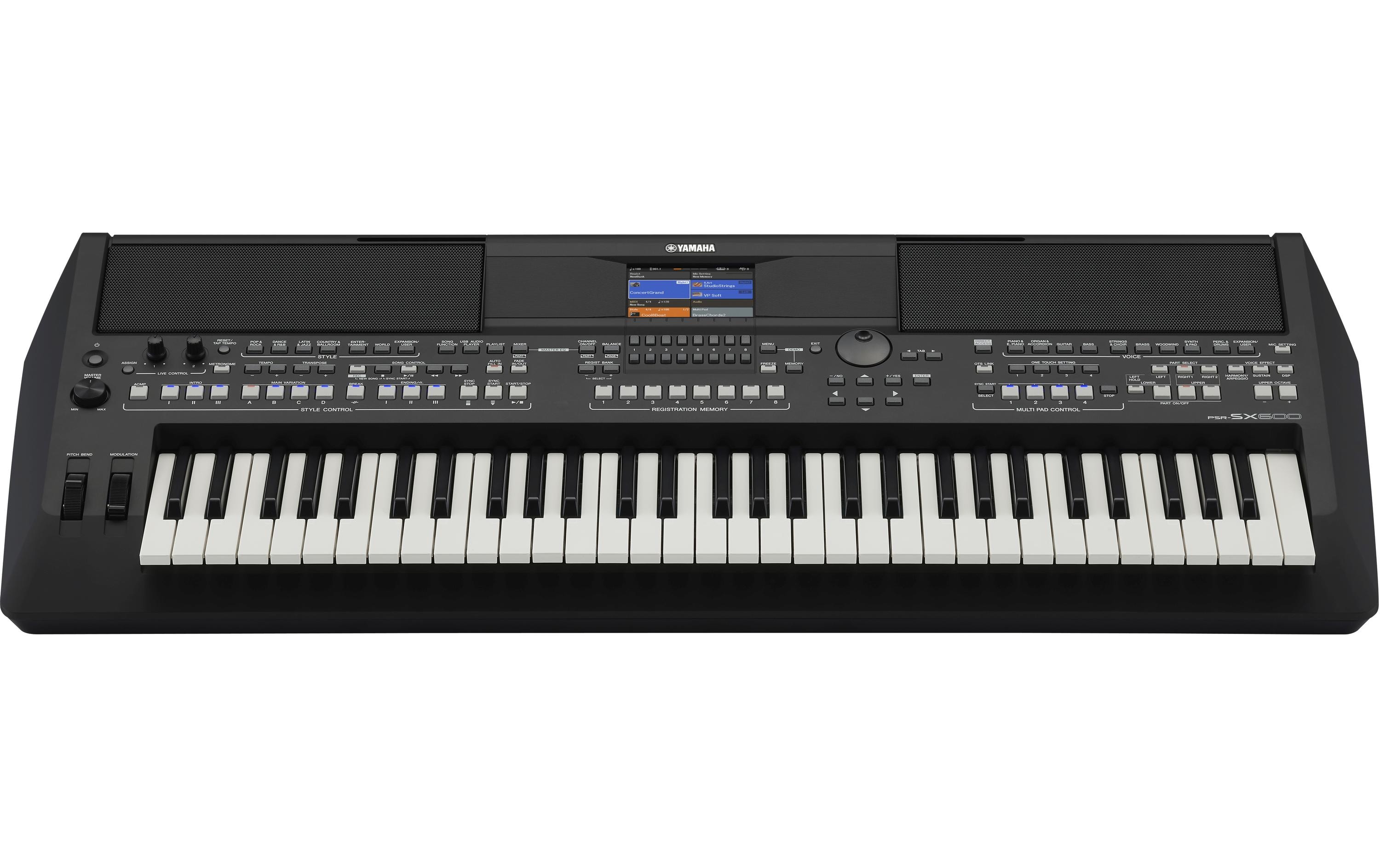 Workstation PSR-SX600<br>Keyboard für hochwertige musikalische Erlebnisse