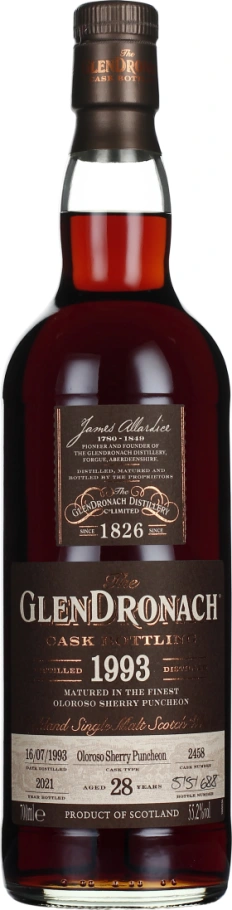GLENDRONACH 28 YEARS 1993 OLOROSO PUNCHEON 70CL