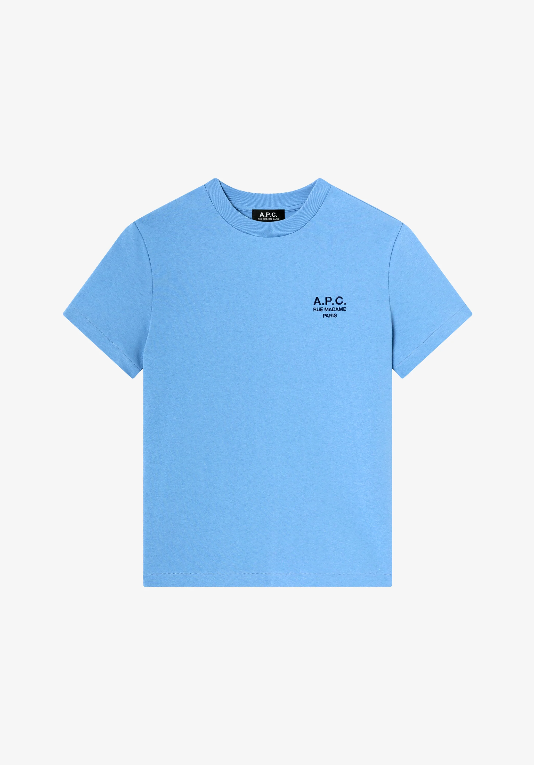 T-shirt bleu clair à logo A.P.C. Rue Madame