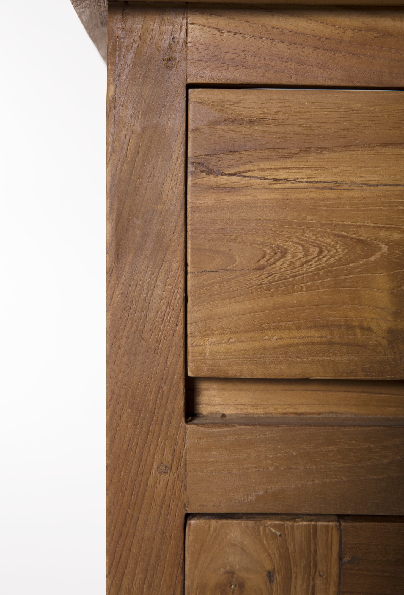 Schrank, Teakholz, B 220 cm, H 220 cm, L 50 cm von fischer's lagerhaus
