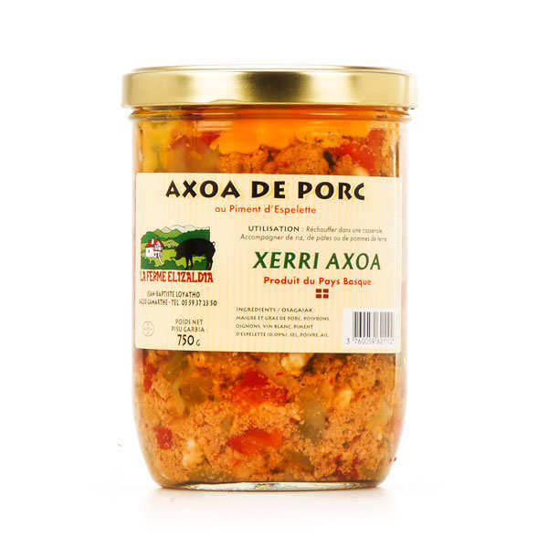 Axoa de porc au piment d'Espelette