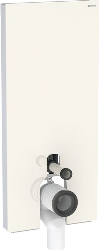 Geberit Monolith badkamerkranenmodule voor wc-voetstuk, 114cm, wateraansluiting middenachter, met P-aansluitbocht, 131.033.JL.5