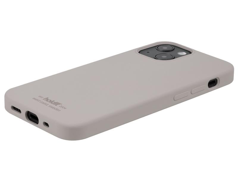 Holdit Back Cover Silicone iPhone 13 mini Taupe Moderne Handyhülle aus ultradünnem und griffigem Silikon für das  Apple iPhone 13 mini