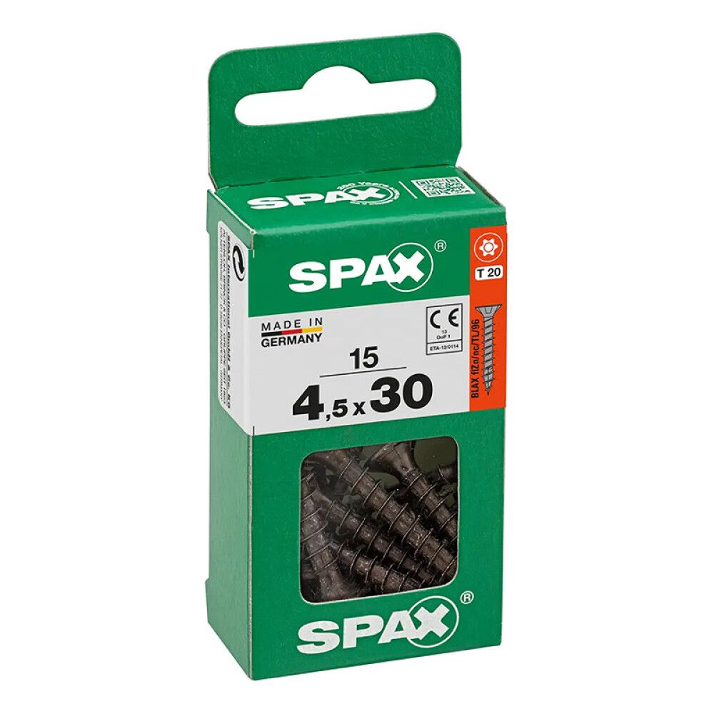 UNIVERSALSKRUE SPAX T-STAR VGW BLAX 4,5X30MM 15STK