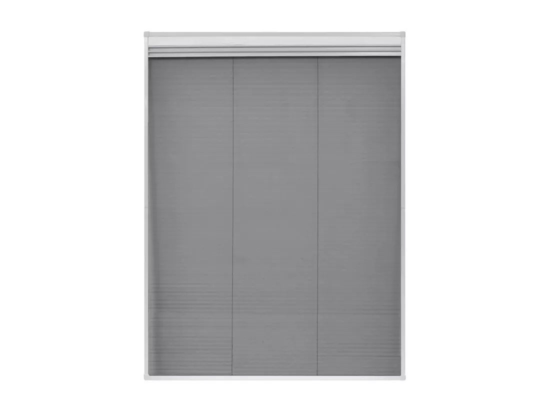 Moustiquaire plissée pour fenêtre et store Aluminium 60 x 80 cm