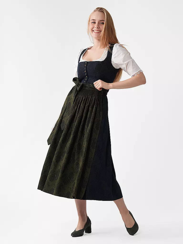 GOTTSEIDANK Dirndl MONIKA 80cm dunkelblau