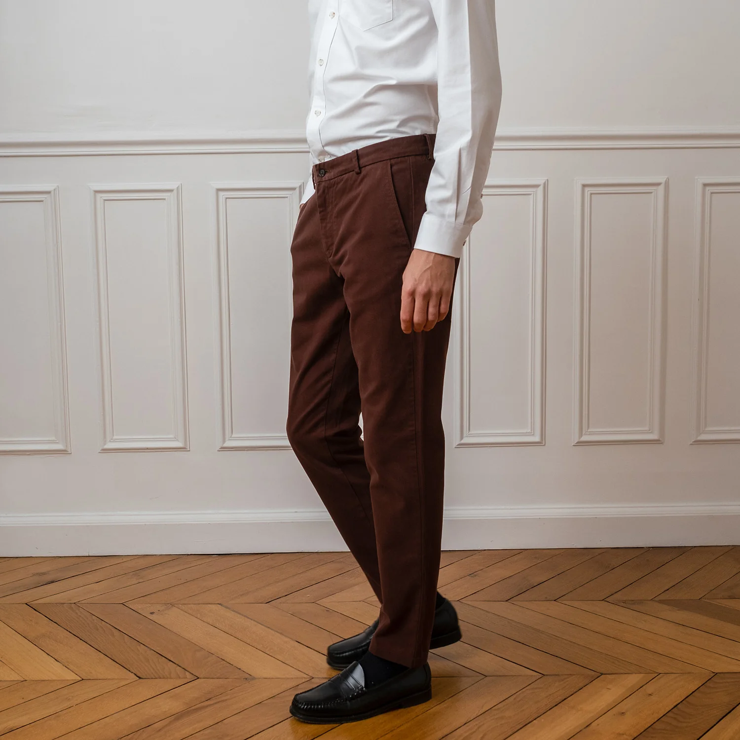 Plum chinos