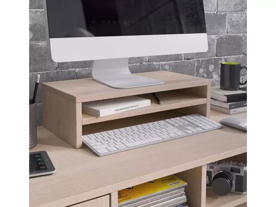 Support de moniteur pour Chambre Bureau en Sonoma avec 46x23x13cm Adelis