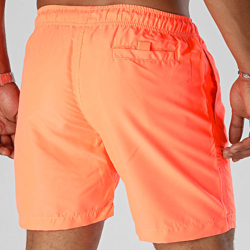 Short De Bain Logo Orange Fluo