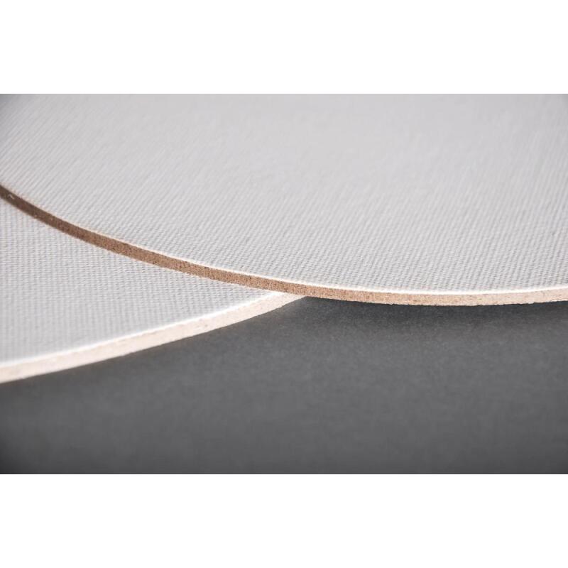 Prêt à peindre carton toilé Ø 30cm 3mm - Blanc