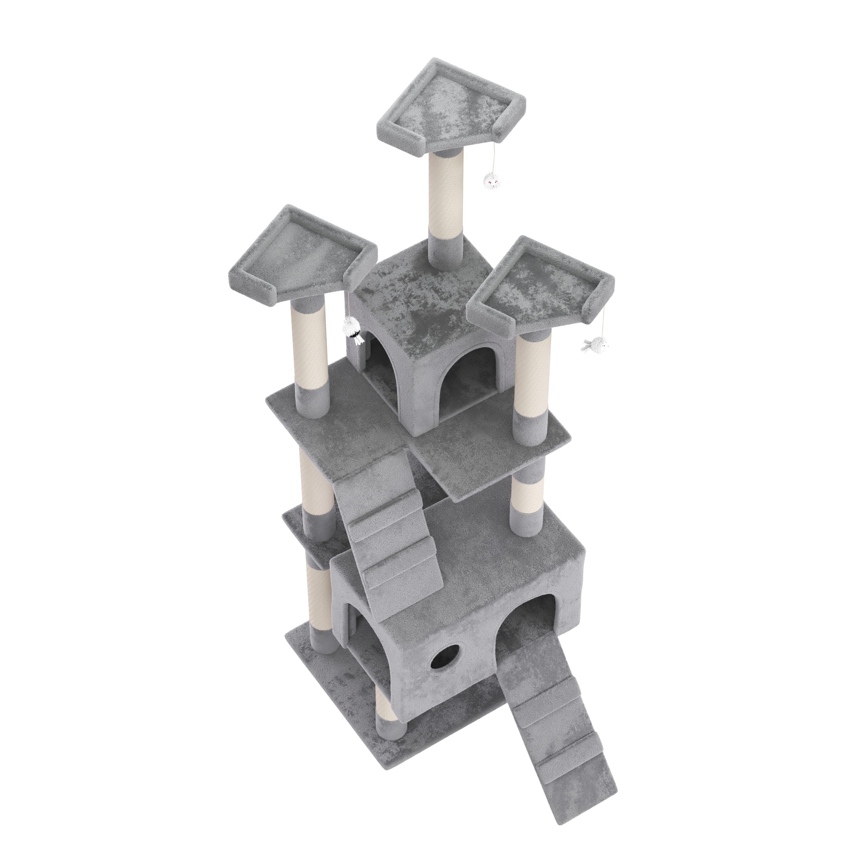 Katzenbaum MAX 182 cm grau