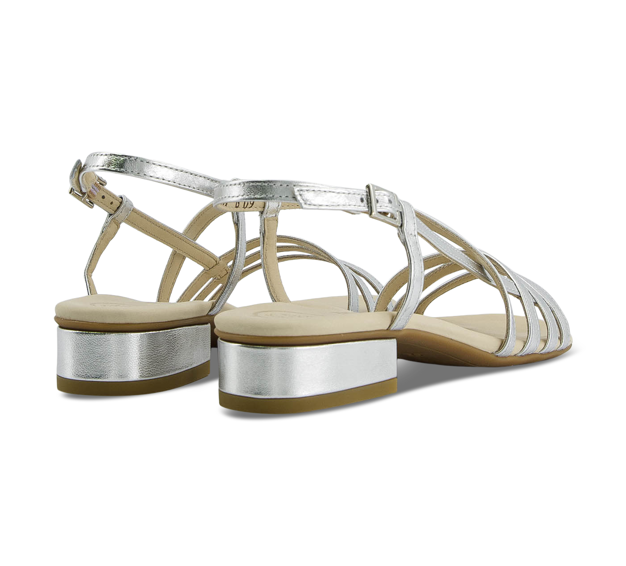 Paul Green Riemchensandalen silber