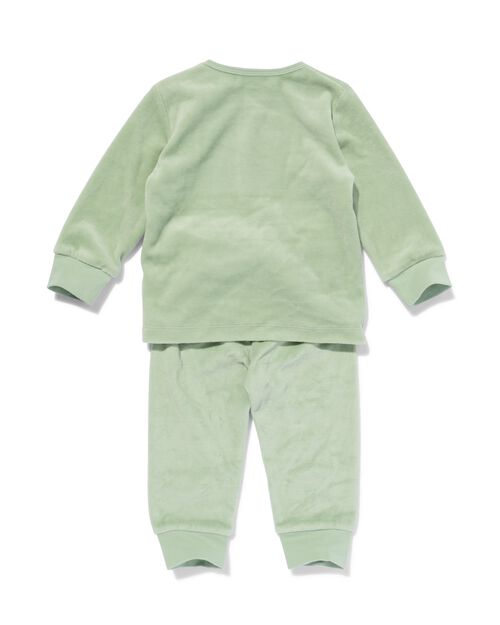 pyjama velours vert clair