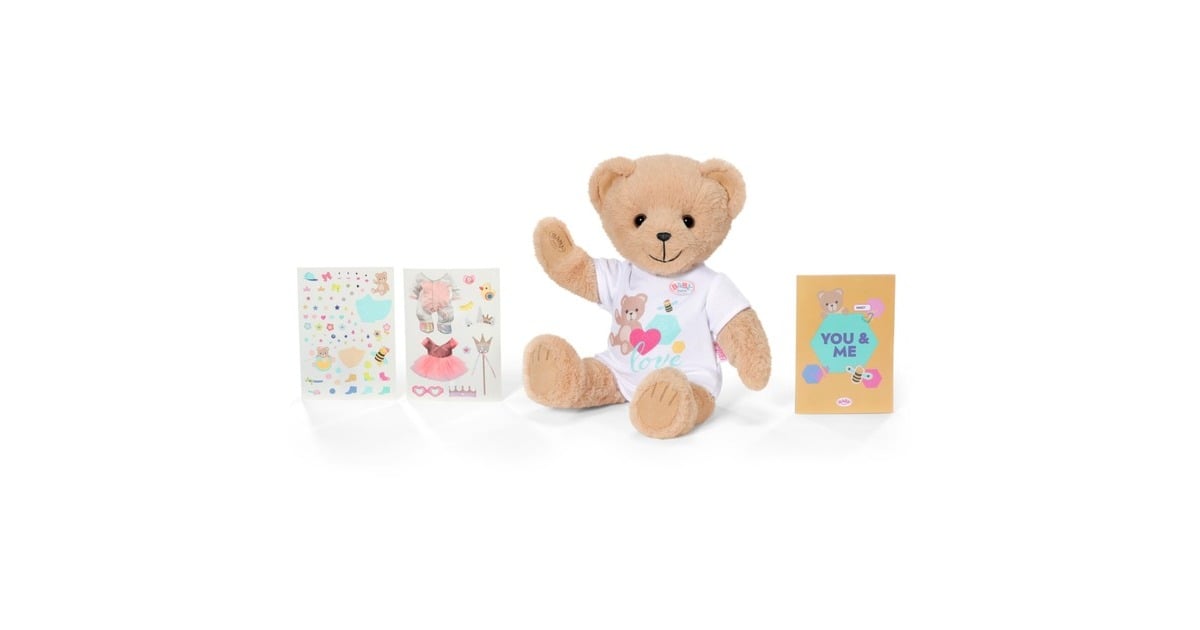 ZAPF CreationBABY born - Beer wit Pluchenspeelgoed