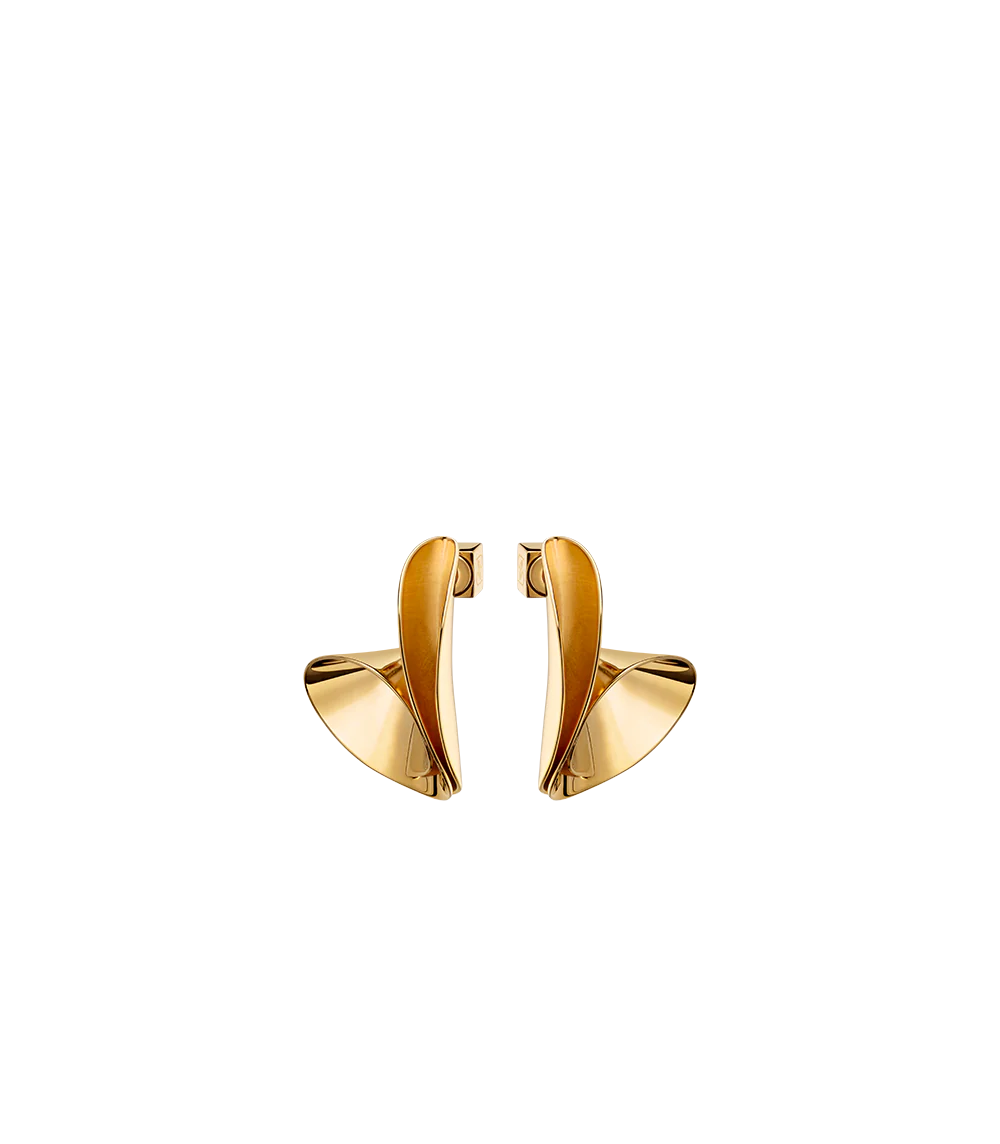 Boucles d'oreilles Éole - Dorée à l'or 24 carats