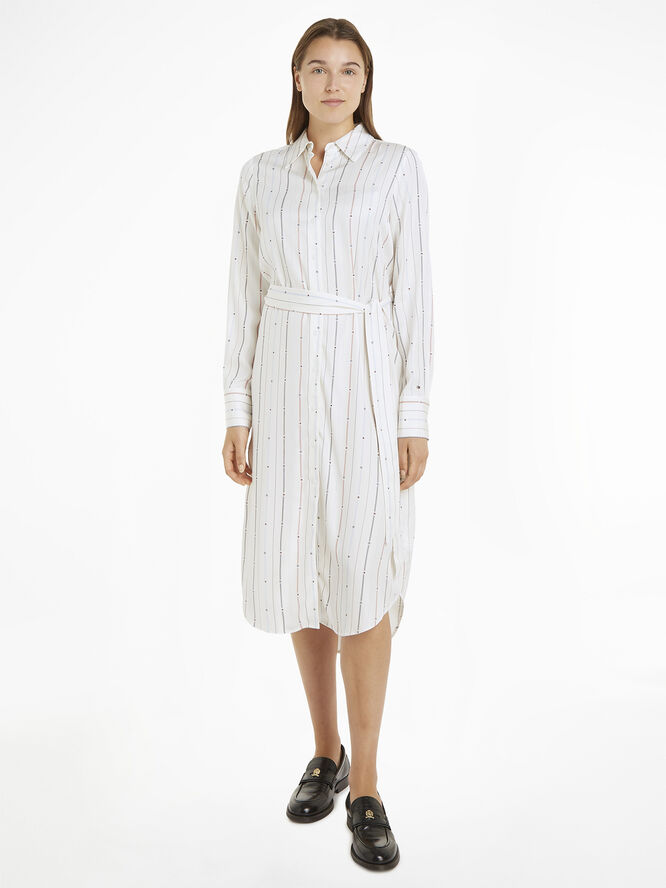 Tommy Hilfiger FOULARD KNEE SHIRTDRESS Foulard flag stp/ multi