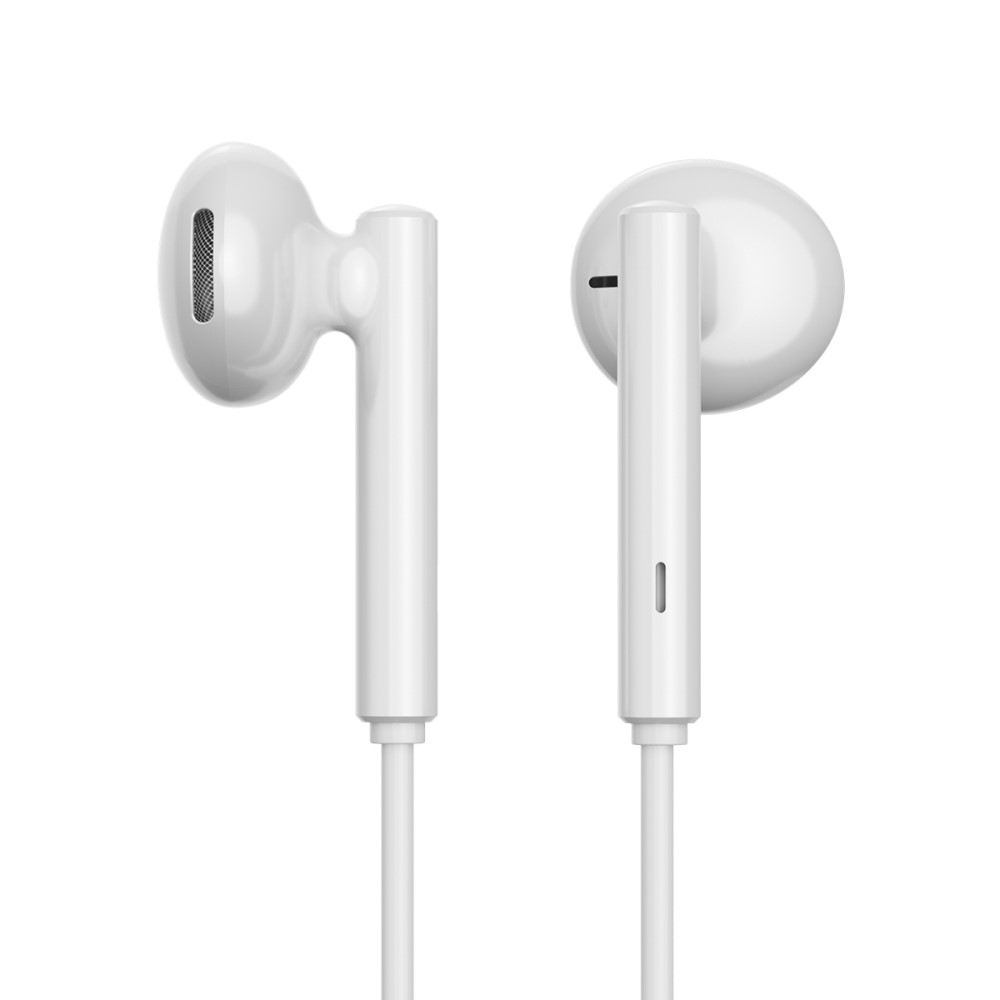 EC05 Stereo In-Ear Kopfhörer Headset mit USB C Anschluss   Mikrofon und Lautstärkeregler - Weiss