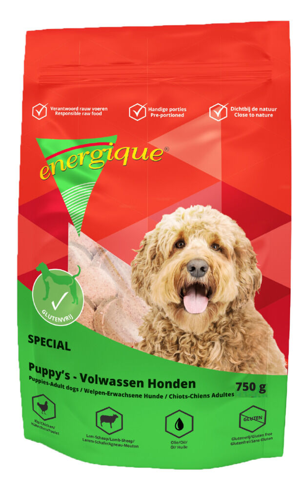 Energique Special - Vers Vlees - Hondenvoer - 0.75 Kilogram - lam, rijst, kip