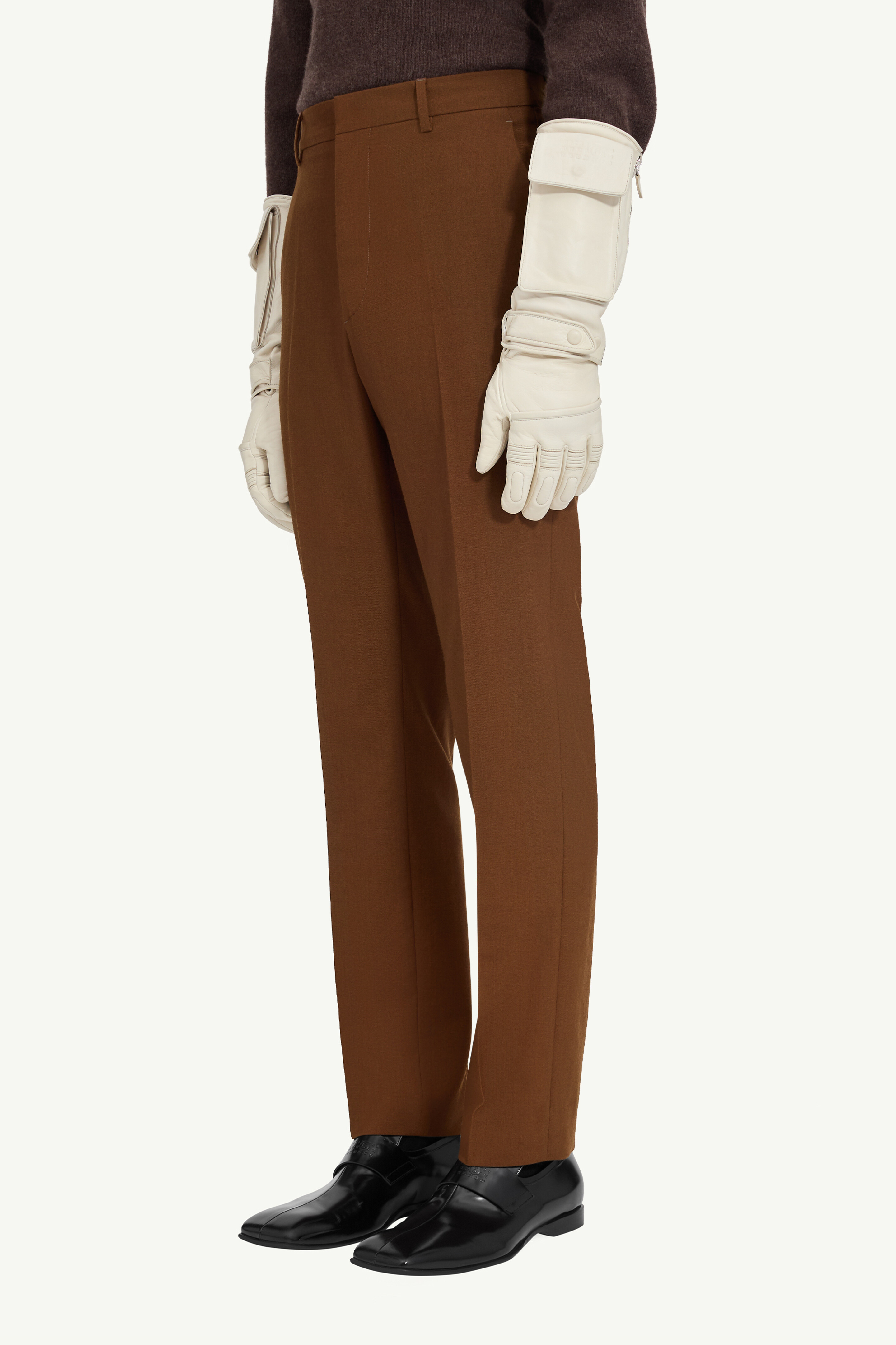 Pantalon en feutre de laine pour homme | MM6
