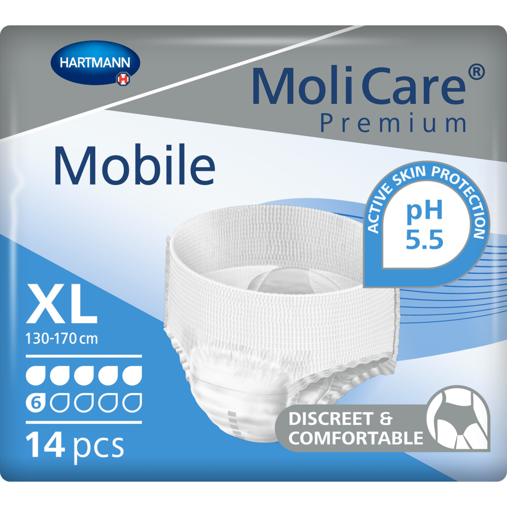 Molicare Premium Mobile 6 Druppels XL 1963 ml Absorptie14 stuks