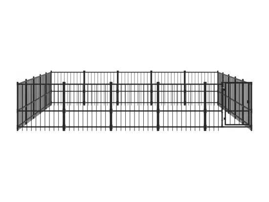 Chenil cage enclos pac noire 485 x 485 x 100 cm 02_0041820