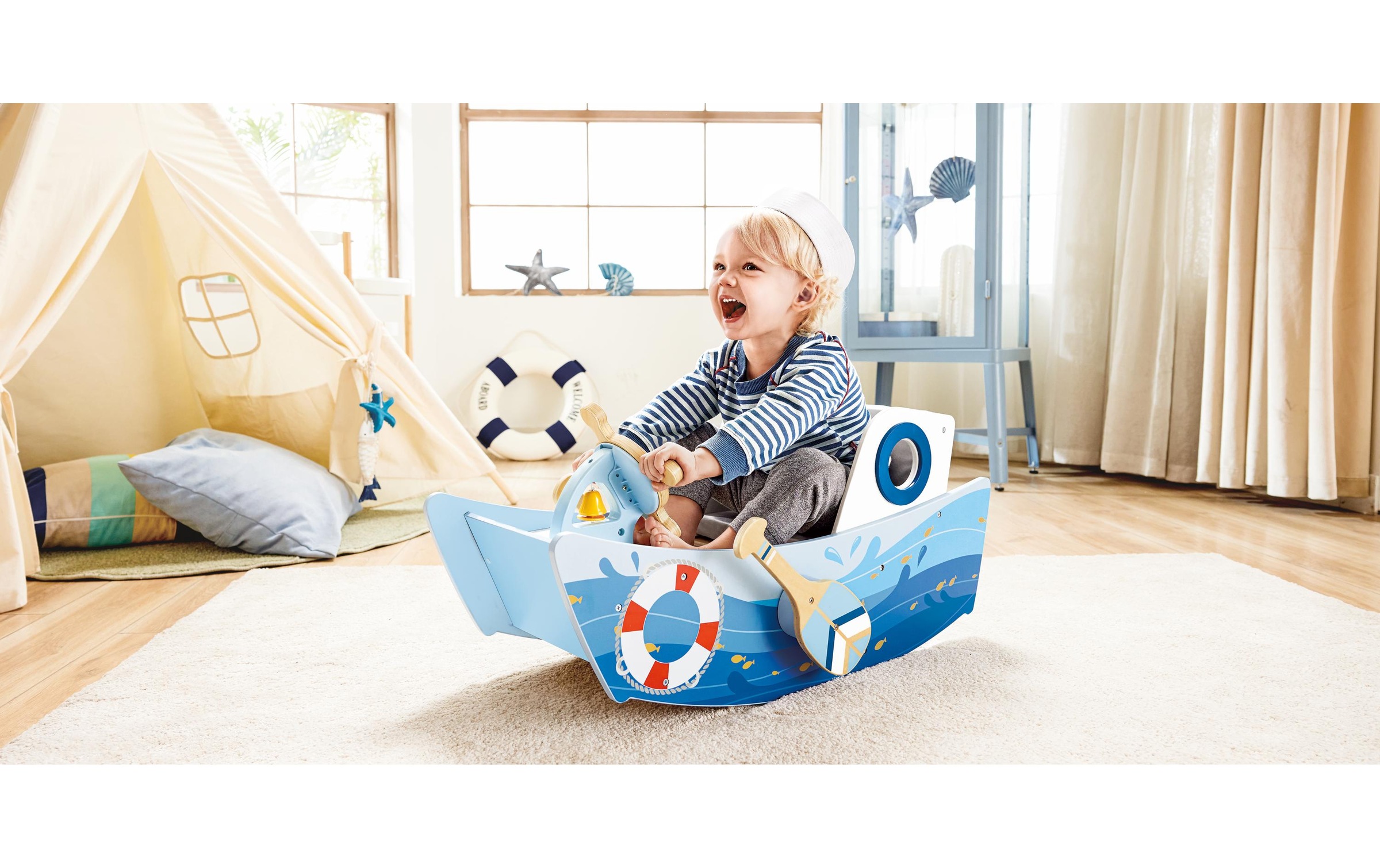 Hape Schaukeltier »Captain's Rocking Boat«