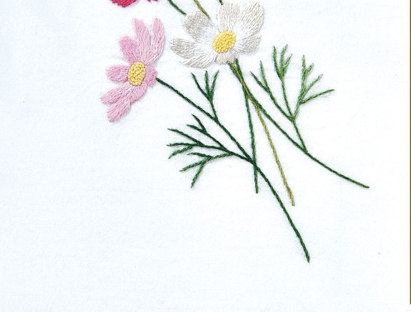 Embroidery Kingdom - DIY-borduurpakket met bloemen / frame