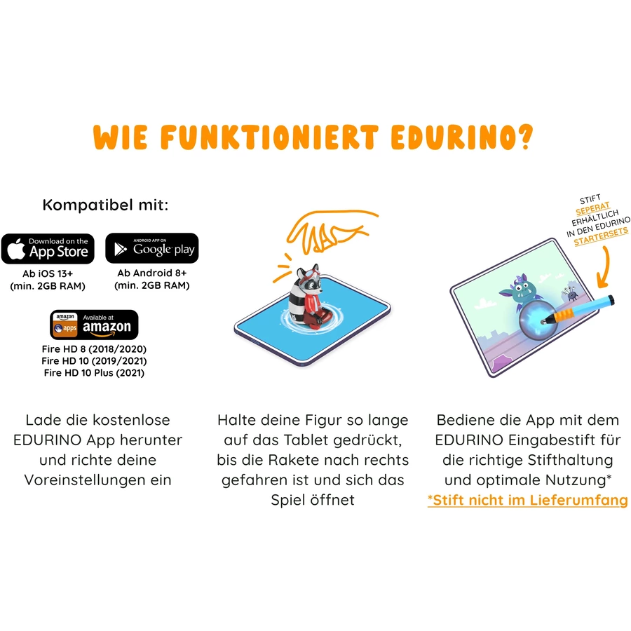 Edurino Lernspielzeug Lernfigur Edurino Figur Robin - Zahlen & Mengen Mehrfarbig