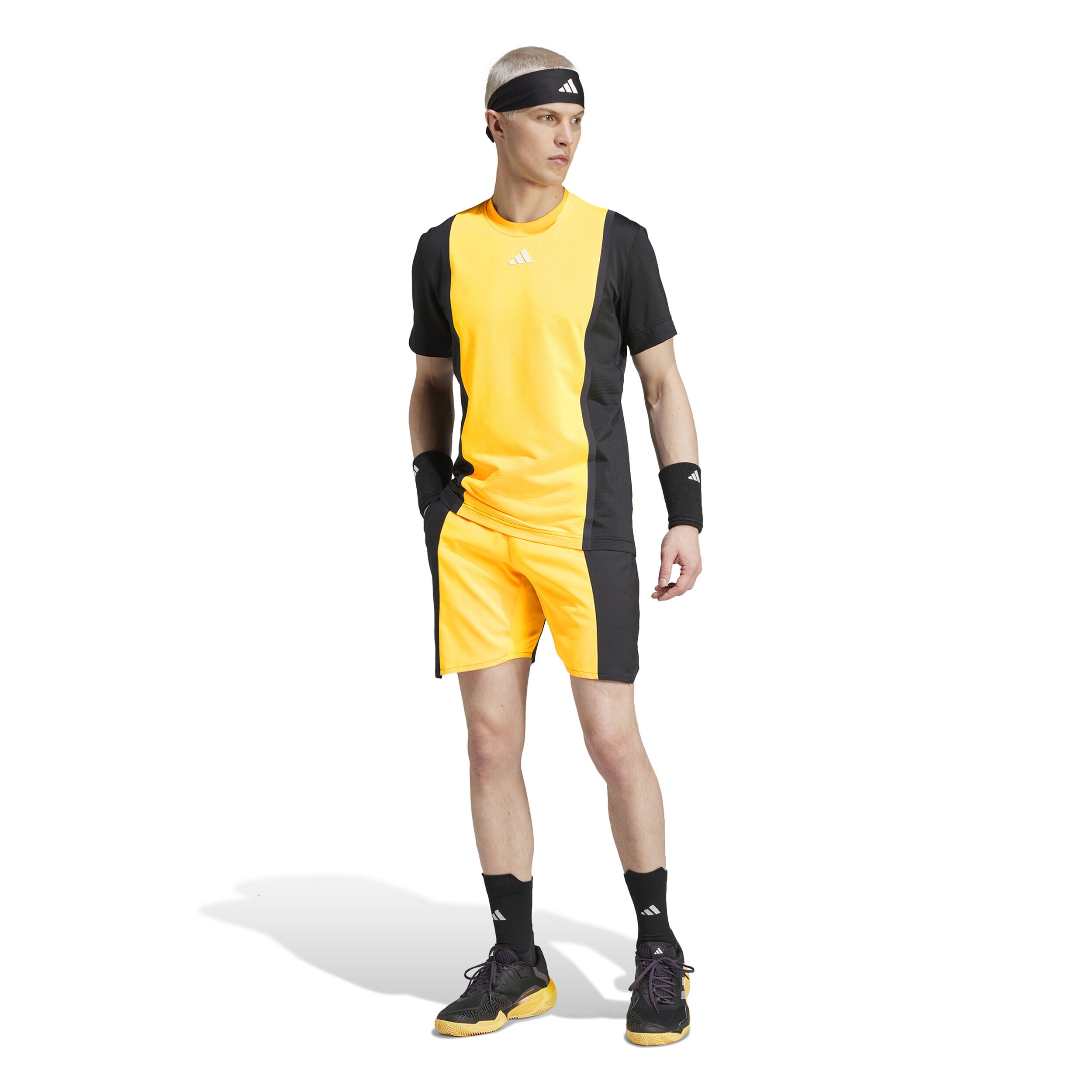 adidas Ergo 7in Shorts Hommes - Orange , Noir