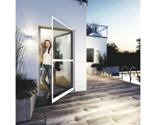 Insectenhor Windhager EXPERT kozijndeur wit 100x210 cm