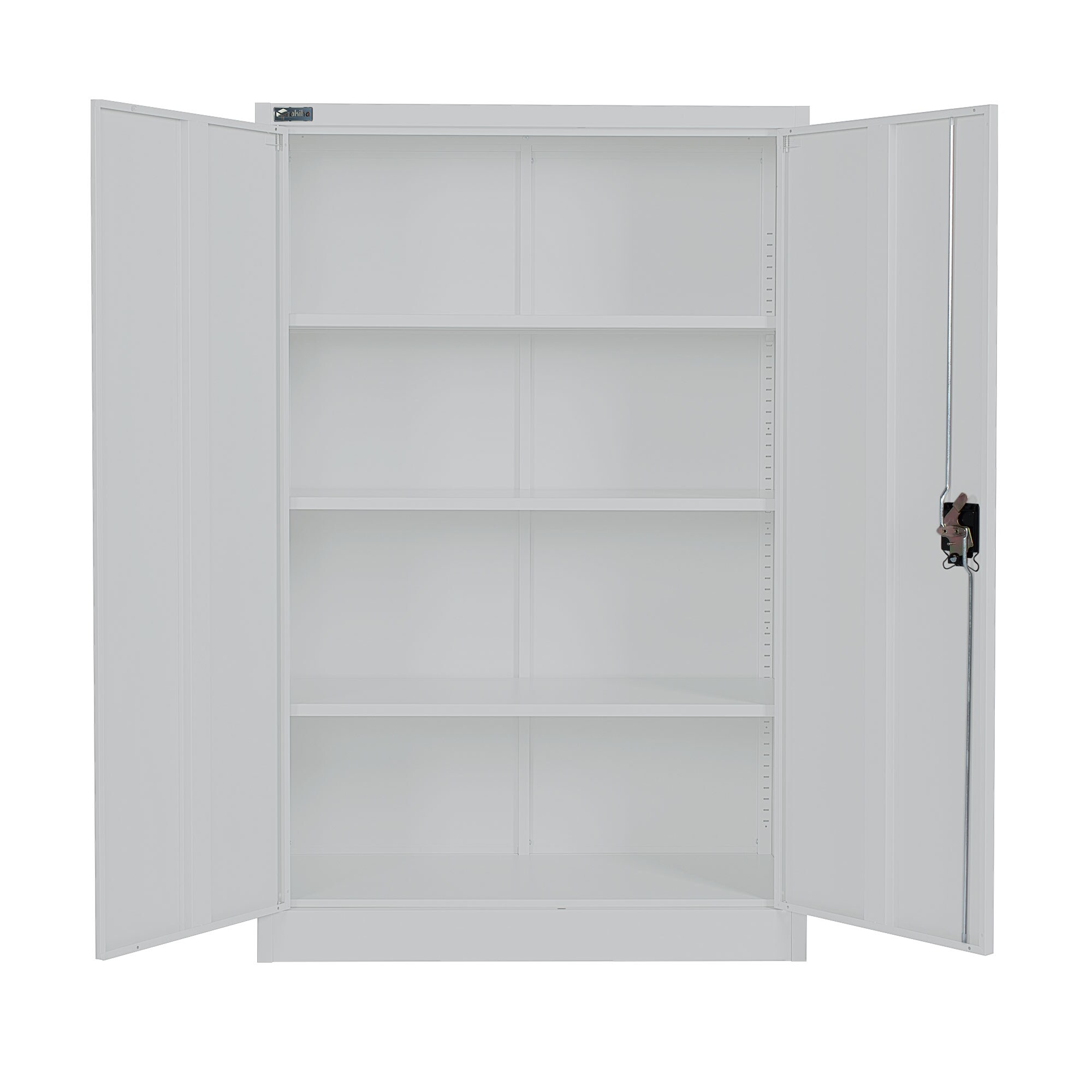 Makika Aktenschrank / Büroschrank abschließbar 40x90x140cm in Hellgrau