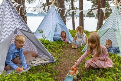Alice & Fox Leketelt Tipi, Grønn/Hvit